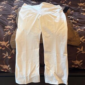 Insight White Wide-Leg Trousers